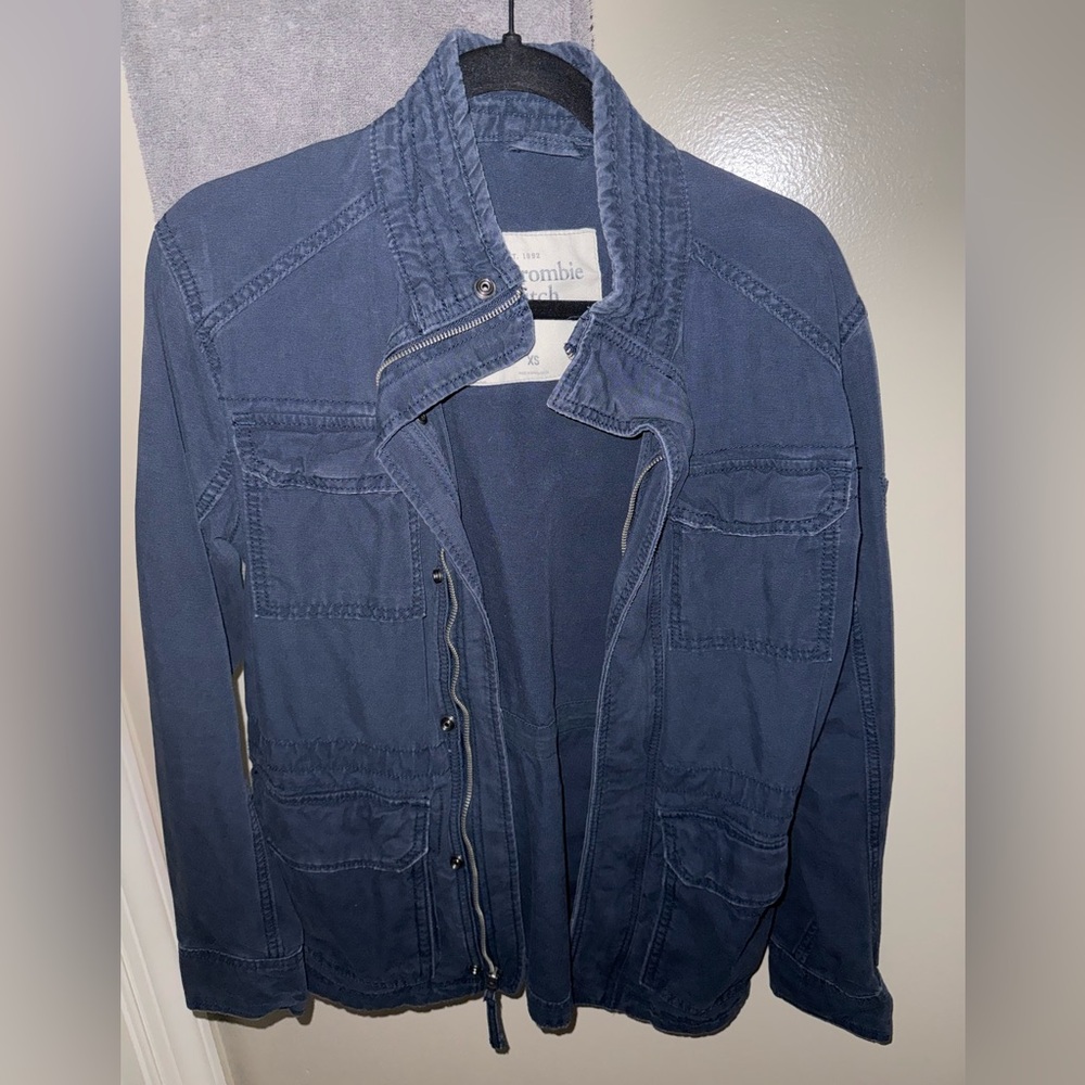 Abercrombie & Fitch Men's Blue Jacket